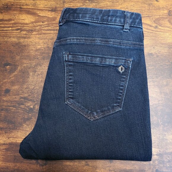 Democracy Jeans Size 6 Skinny Cropped Ab Technology Mid Rise Dark Wash - Picture 3 of 11